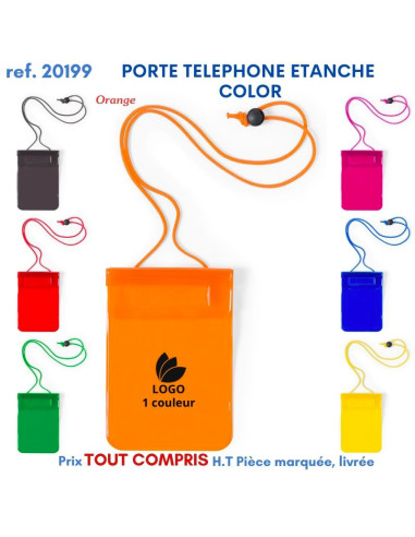 LACET PORTE TELEPHONE ETANCHE COLOR REF 20199 20199 POCHETTE - PORTE ETIQUETTE BAGAGE  2,26 €