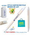 STYLO BILLE CARTON RECYCLE BRIQUE DE LAIT REF 9347 9347 Stylos Bois, carton, recyclé  0,98 €