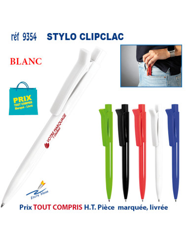 STYLO PLASTIQUE CLIPCLAC REF 9354 9354 Stylos plastiques  0,99 €