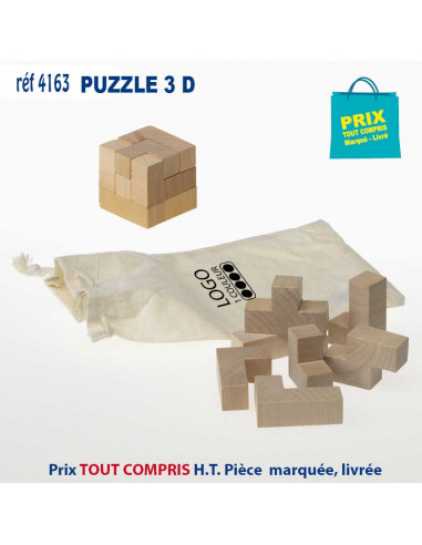 PUZZLE 3D REF 4163 - ENFANTS - objets publicitaires personnalisés pmp  diffusion cadeau de fin d'année
