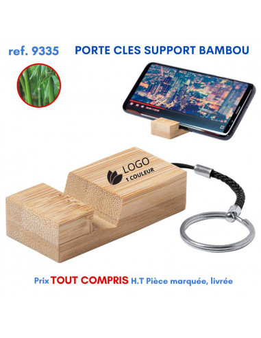 PORTE CLES SUPPORT BAMBOU REF 9335 9335 OUTILS PUBLICITAIRES  1,27 €