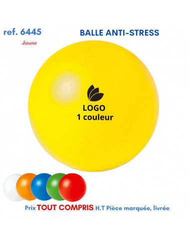 BALLE ANTI-STRESS REF 6445 6445 JEUX - ENFANTS - objets publicitaires  personnalisés pmp diffusion cadeau de fin d'année