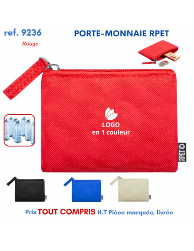 PORTE-MONNAIE RPET REF 9236 9236 ETUIS PORTE CARTES DE CREDIT PUBLICITAIRES  0,91 €