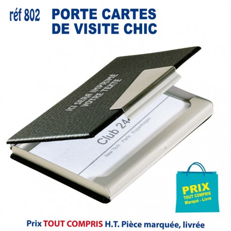 PORTE CARTES DE VISITE CHIC REF 802 802 Porte cartes de visite personnalisé  1,79 €